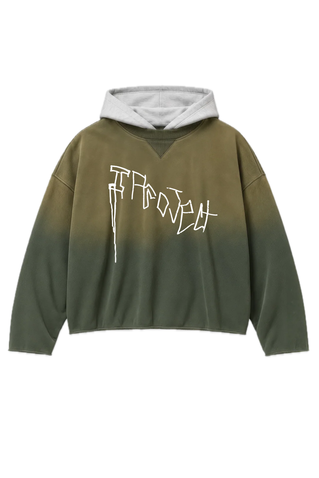 I Project Two Tone Oversized Sun-Dried Hoodie